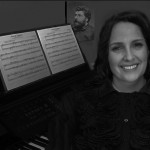 Sarah at piano Sarah Edelstein